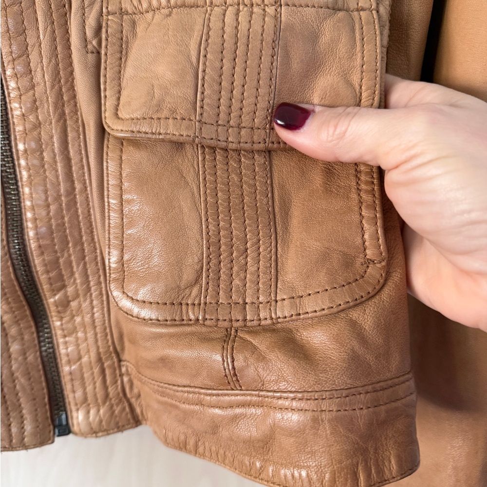 Lucky Brand Leather Jacket - Picture 4 of 12